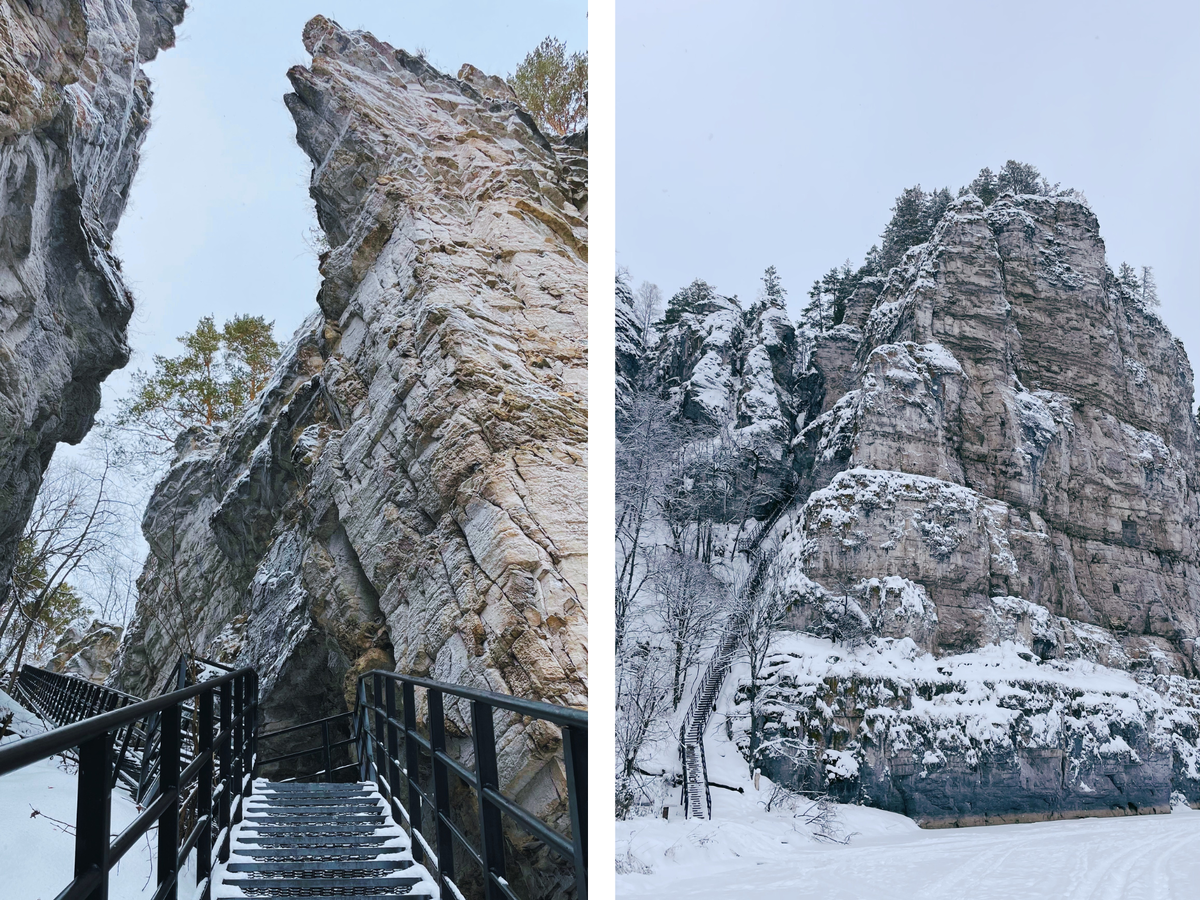 Лестница на Больших Айских притесах. Фото: @yaonton